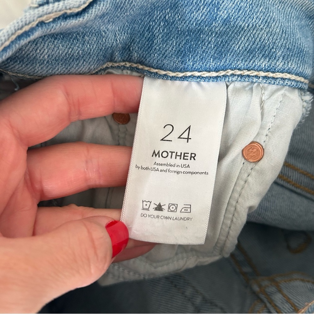 Mother The Insider Crop Step Fray jeans Limited Edition 24 - Picture 14 of 16